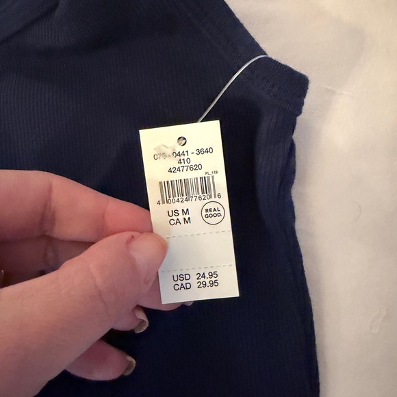 NWT Aerie Navy Blue Women's Tank Top sz Medium - Picture 3 of 3